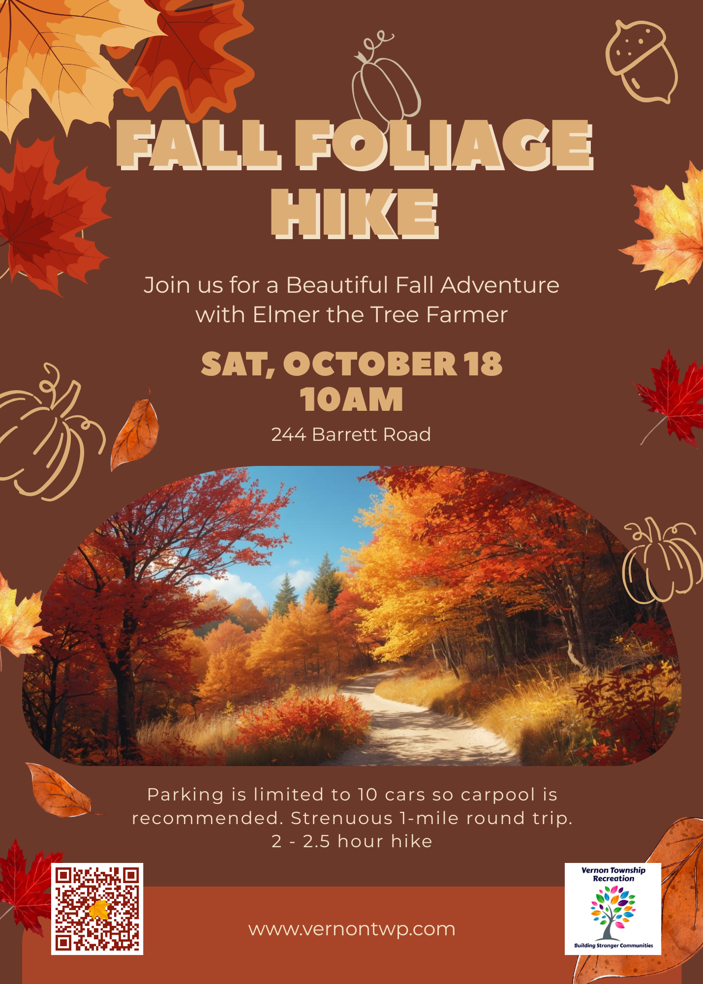 Flyer Join Us for a Beautiful Fall Adventure