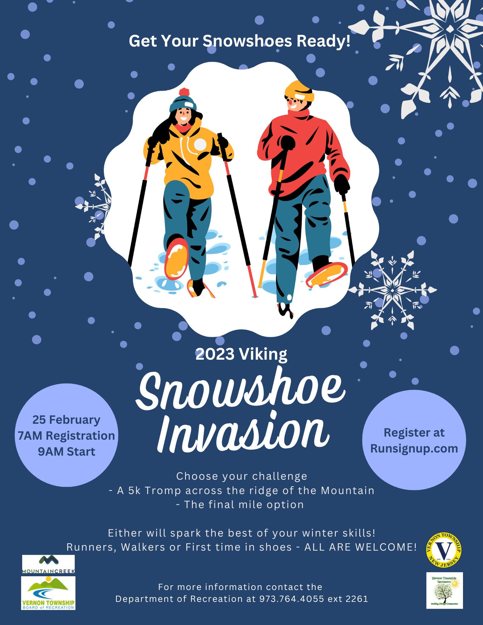Snowshoe Invasion 2023 Flyer